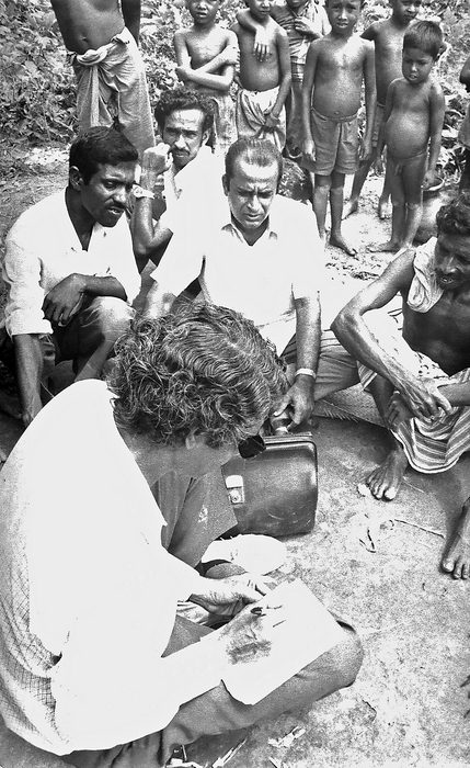 1975 Bangladesh. Dr H Mehta and team