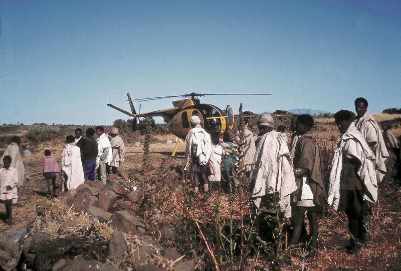 1979 Ethiopia. Helicopter.