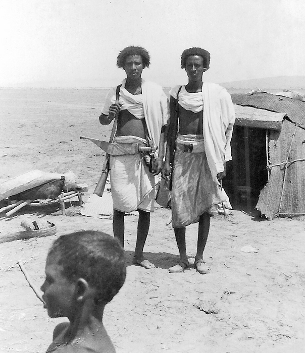 1971 Ethiopia. Armed Afar men