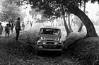 1975 India. Negotiating a dry canal bed